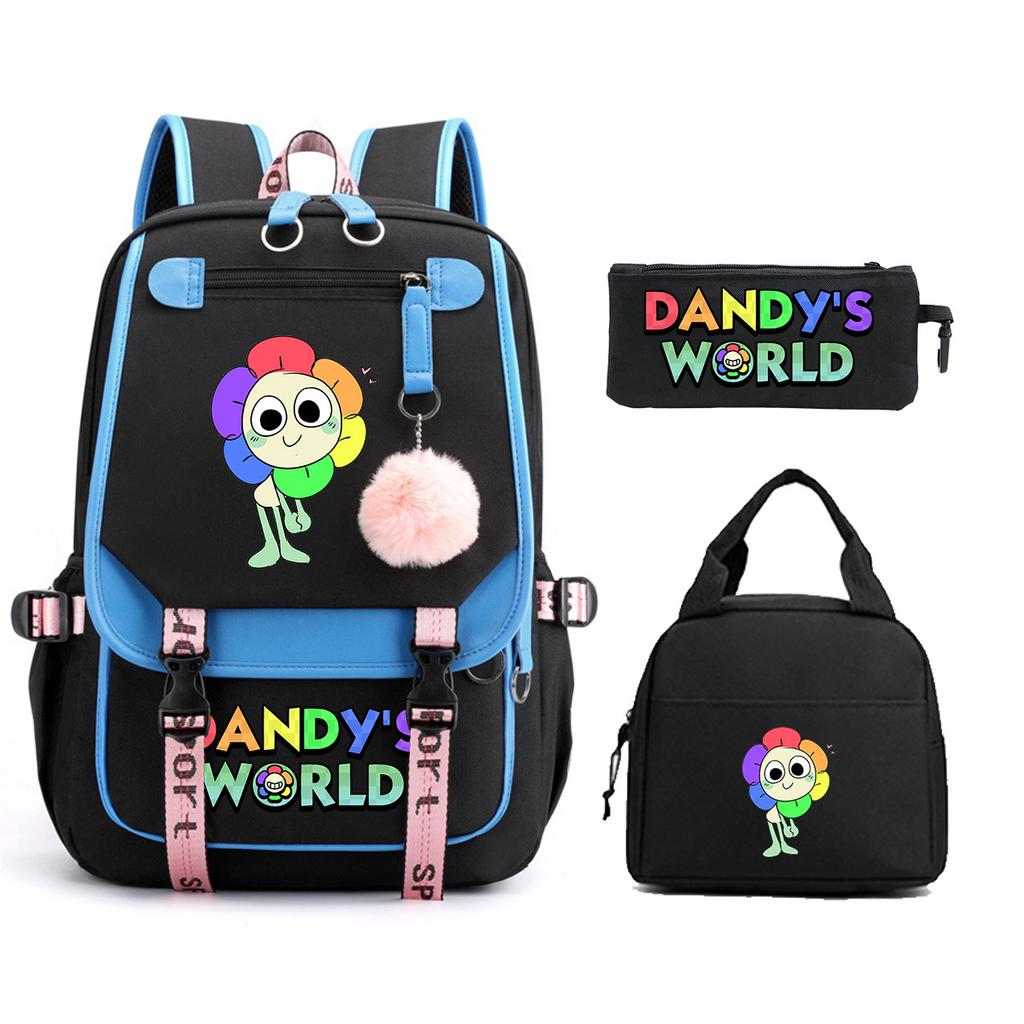 Dandy's World Print Fashion Backpack Set Cross-border Trend Campus Male and Female Versatile Student Bag