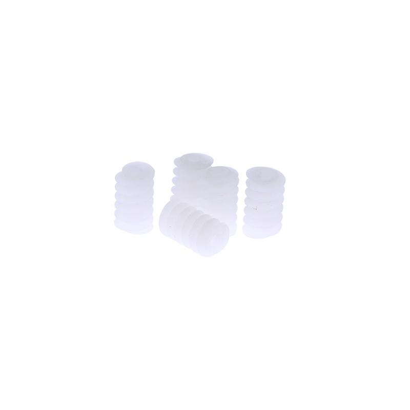 10Pcs/Lot White Right Hand Plastic 6*10 (2A) Worm Turbine 0.5 Module Reduction Gears Diy Model Parts