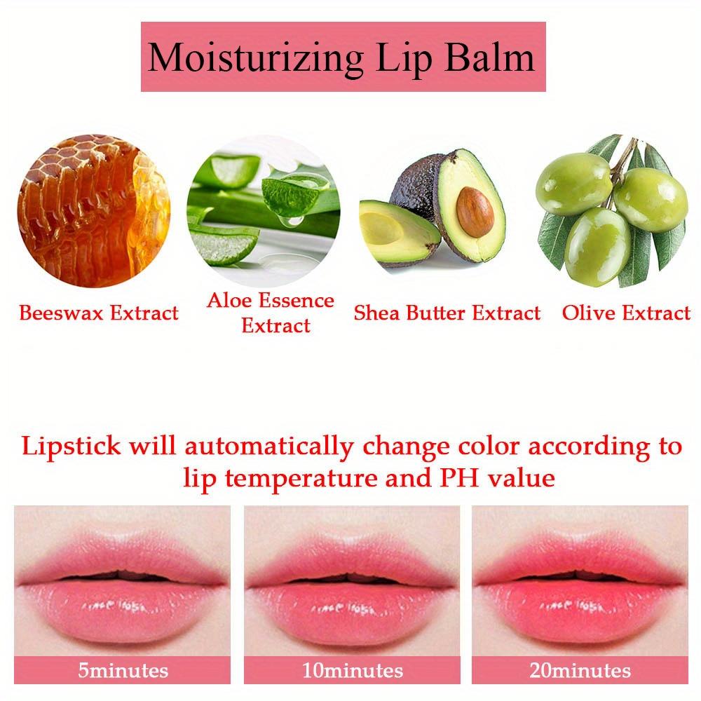 Aloe Color Changing Lipstick Aloe Vera Tinted Lip Balm Moisturizing Hydrating Long Lasting Lipstick Hydrating Lip Care Gloss for Soft Lustrous Lips