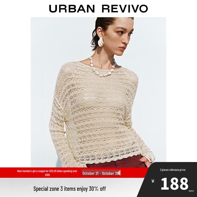 

UR Women s Resort Style Hollow Knit Top L