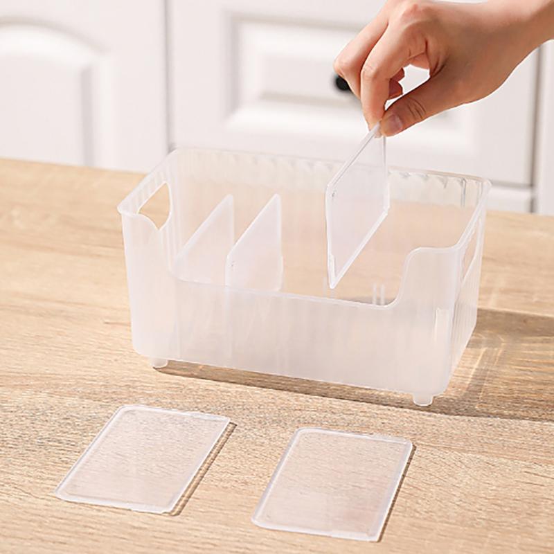 Food Packet Organizer Bins Plastic Kitchen Drawer Storage Snacks Bag Sugar Packets Dividers Fridge Cabinet Seasoning Packets
