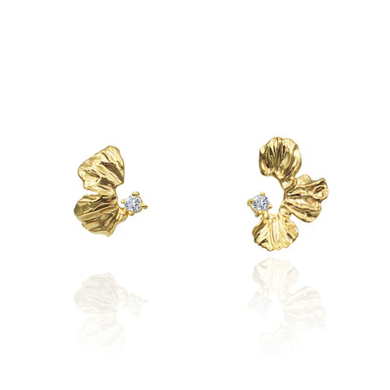 POPPI Flower Zwillings-Kristallohrringe