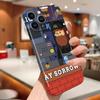 For iPhone 16 Samsung S23 S22 A13 A23 A52 A33 Huawei Honor Xiaomi Redmi OPPO Vivo Cartoon Old Man Design Full Lens Protect Hard Shockproof Back Case