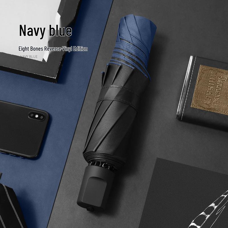 Extra Large Folding Umbrella for Two or Three People - Dual-Use for Sun and Rain with Sunscreen Sunshade