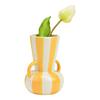 Vase raye jaune 11x16x11cm