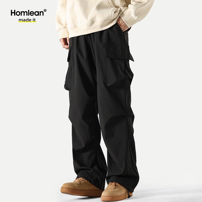 Herren Cargohose im amerikanischen Stil, lockere Passform, mit mehreren Taschen