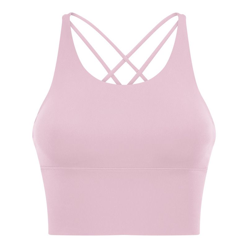 Lu Same Sports Bra for Women 2025 New Outdoor Removable Bubble Wrap Running Fitness Beauty Back Yoga Vest