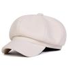Light Board Woolen Beret Women's Hat Women's Duck Tongue Octagonal Hat Simple Fashion Casual Autumn and Winter Tide Retro