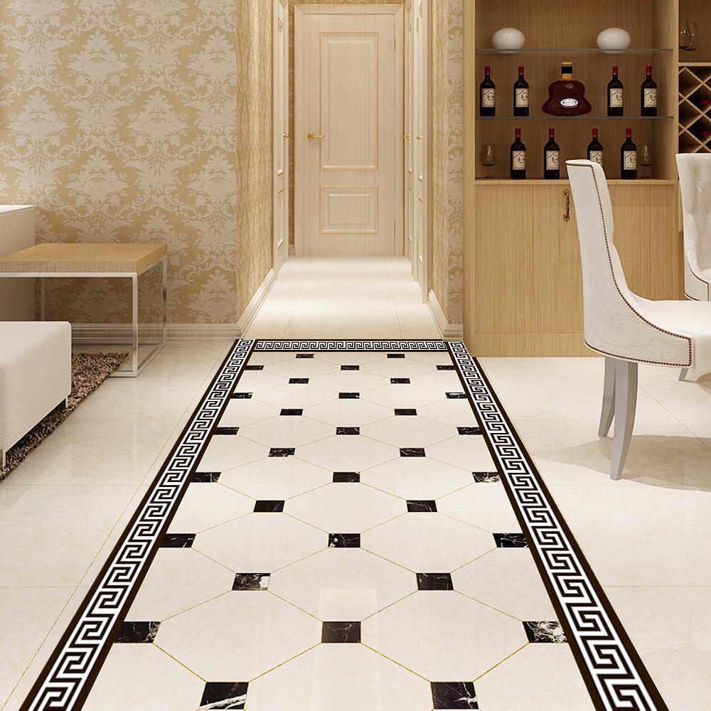 10x200cm Greece Style Tile Wall Sticker Self Adhesive Border Sticker Bathroom Kitchen Waistline Board Sticker Home Decoration