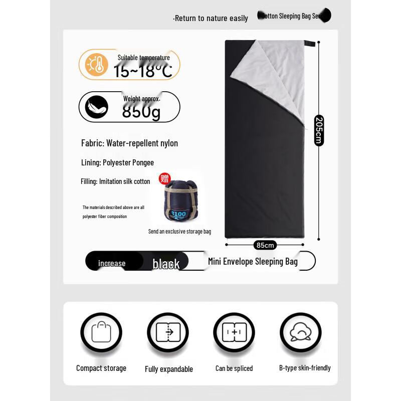 Jundingying Ultralight All-Season Sleeping Bag
