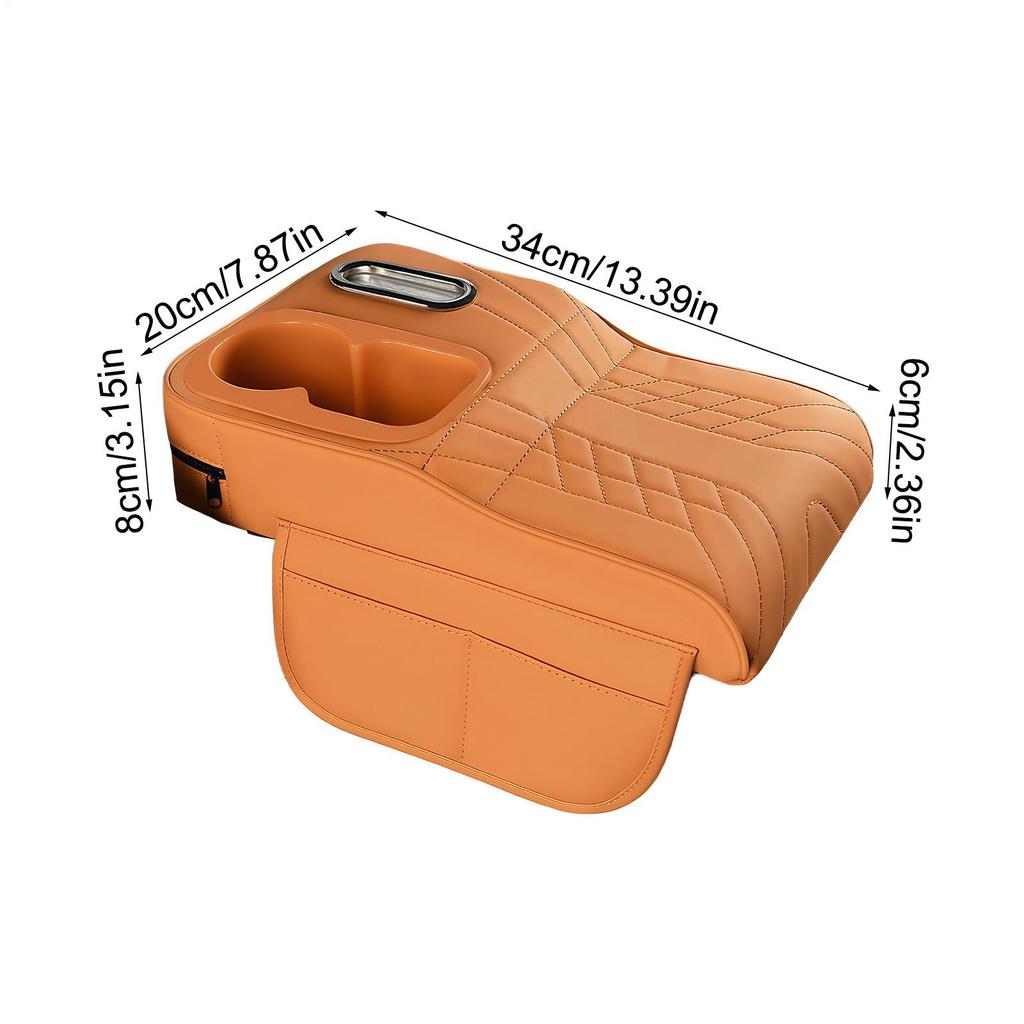 Center Console Cover Pad Multi-Functional Organizer Auto Center Console Pad Cup Holder for SUV Truck Sedan Minivan Commuting