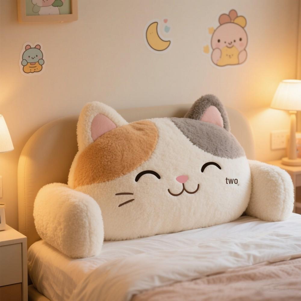 Soft Upholstered Bedside Cushion - Washable Tatami Style for Kids' Bedroom