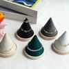 Wood Conical Jewelry Stand Velvets Lined Surfaces Protects Bracelets Bangles from Scratches for Showing and Storaging