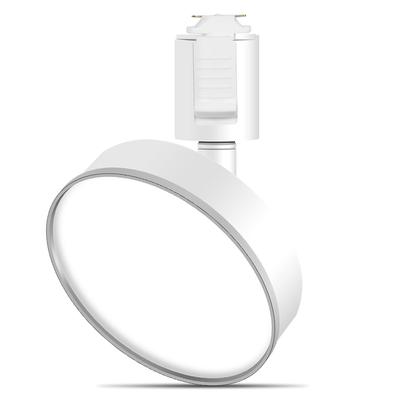 Luz LED de 12W para Trilhos de Dutos, Alto Fluxo Luminoso de 1200lm (Equivalente a 120W), Luminária Integrada, Instalação Fácil, Ângulo Ajustável, para Trilhos de Duto,