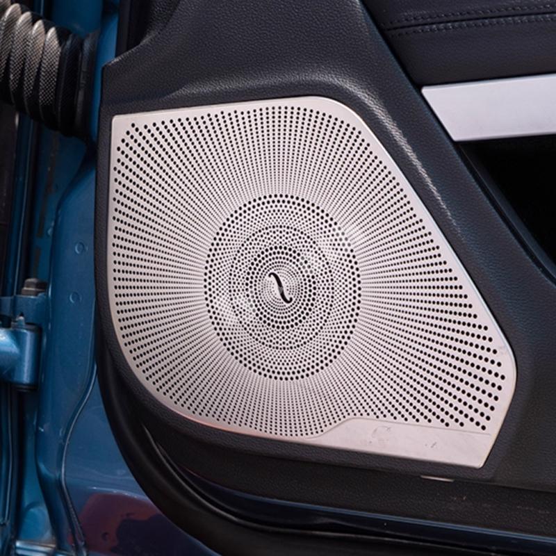 For Mercedes Benz E Class Coupe W207 C207 2009-2016 Interior Car Speaker Cover A Pillar Loudspeaker Door horn Panel Trim Sticker