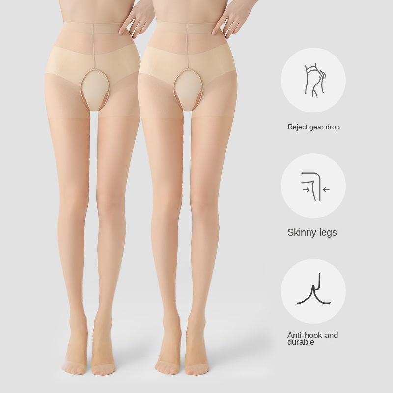 Tall Crotch Pantyhose Female Ultra-Thin Snag-Proof Pantyhose