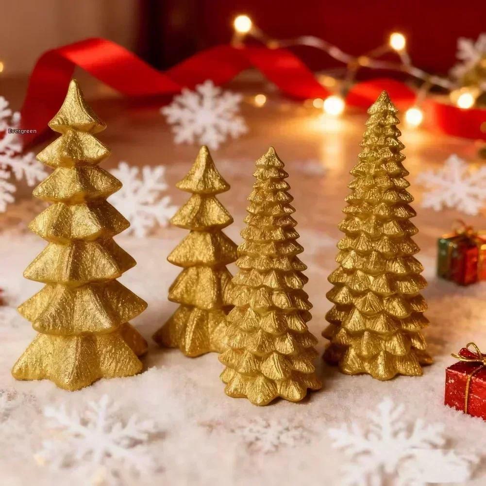 

Christmas Tree Resin Ornaments Set Including Four Pieces For Indoor Window Display And Shelf Decoration To Create Holiday Scene China Mainland