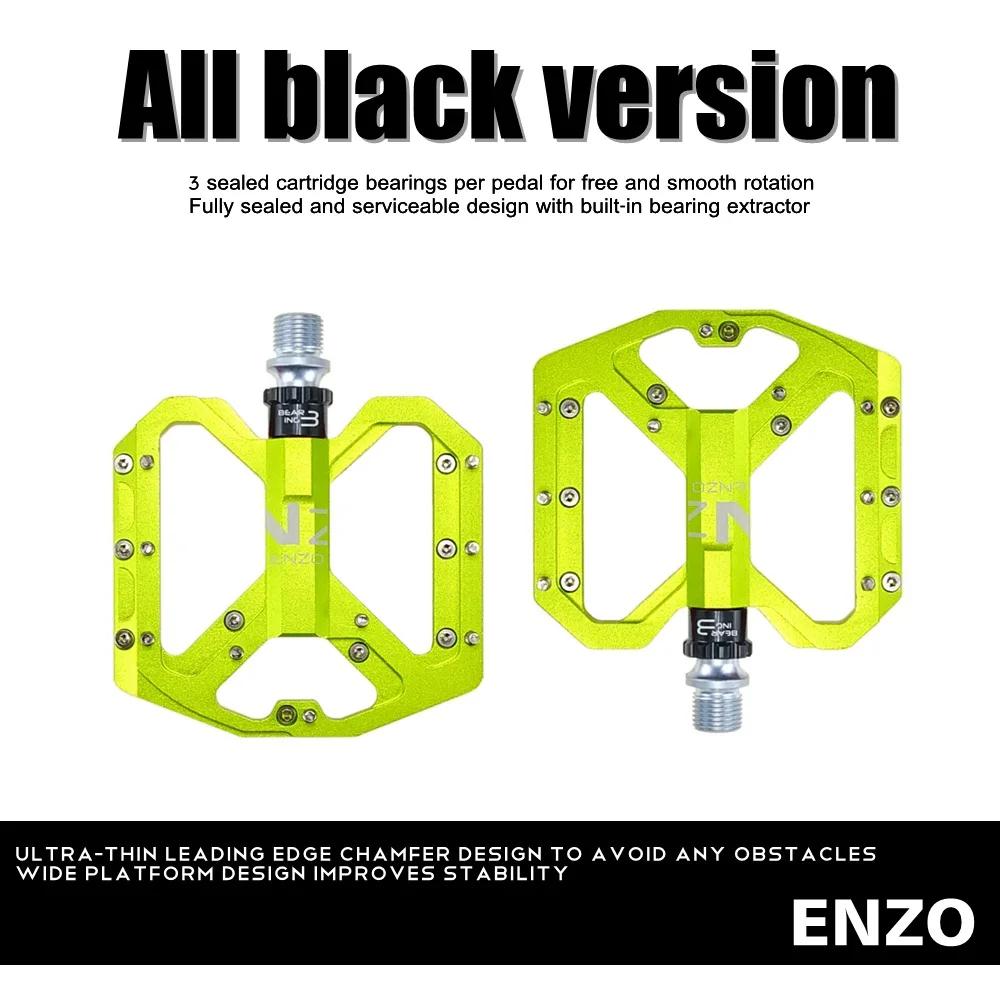 New Ultra-light Mountain Bike Pedals CNC Aluminum Alloy Polished 3 Bearing Pedals Anti-slip Bicycle Pedals