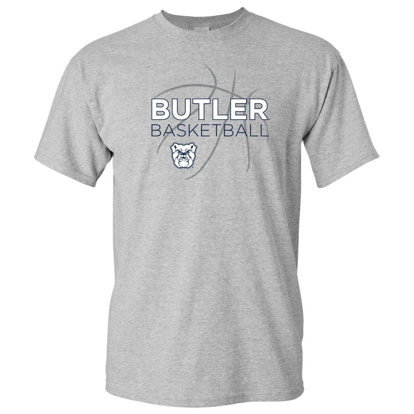 Butler Bulldogs Basketball Sketch T-Shirt - Sport Grey L