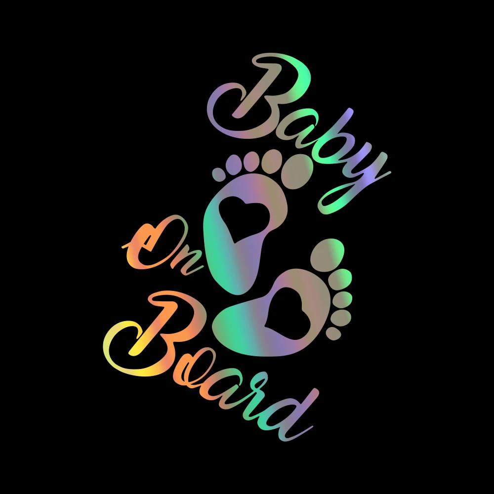 

Baby on board warning text for mothers, dads, pregnant women, personalized rear window car stickers Accessories 12.7cm X 17.8cm