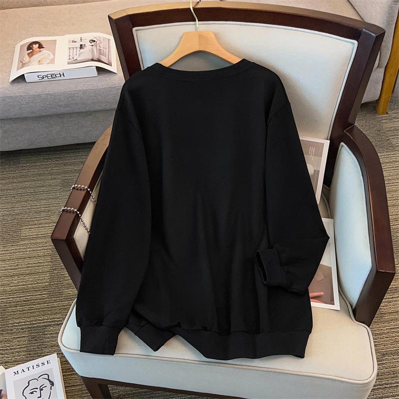 Plus Size 200/350 Jin Loose Fit Autumn Hoodie for Bust Sizes 150/160-1109