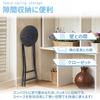VECELO Counter Chair, Folding, Slim, Lightweight, Portable, Fully Assembled, Seat Height 60cm, Weight Capacity 100kg, Black