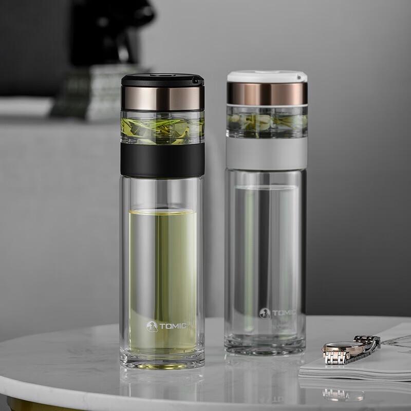 Temike Double-Layer Glass Tea Infuser Bottle