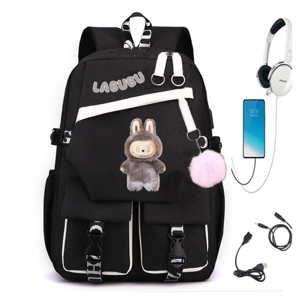 Teen Student Schoolbag Cartoon Backpack Leisure Travel Computer Bag