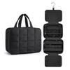Faltbare karierte Kosmetiktasche Damen Reise-Organizer Hängende Toilettenartikel Kosmetiktasche Wasserdichte Make-up Beauty-Tasche Badezimmer-Aufbewahrung