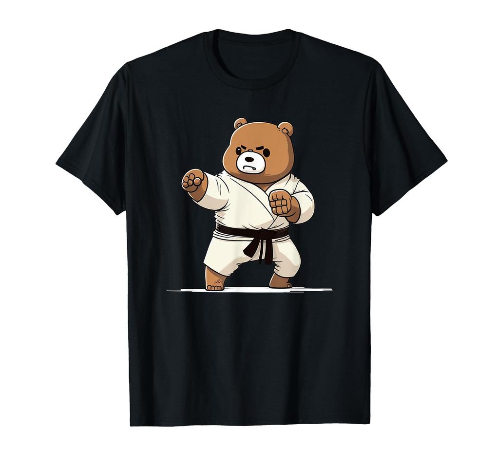 Bear in Karate Japanese Karateka Martial Arts - T-shirt