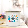 Best Teacher Ever Printed Coffee Mug White Enamel Cups Handle Cocoa Cup Home Office Drinking Mugs Teacher's Day Graduation Gifts