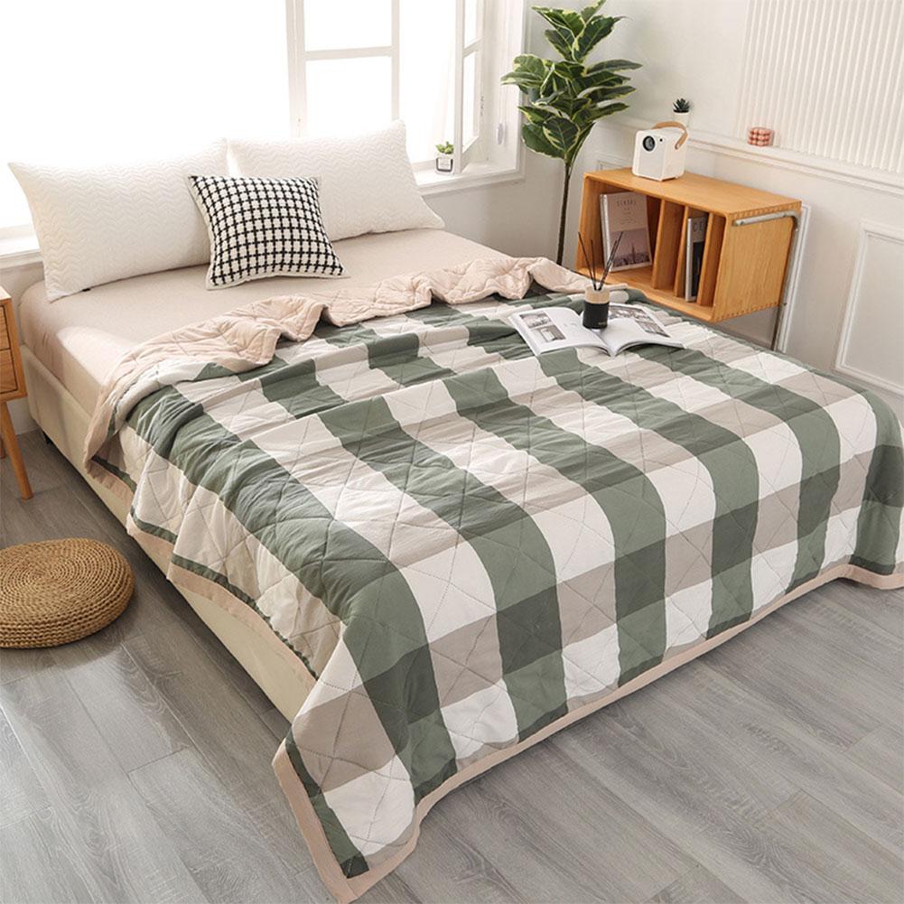 Cooling Blanket for Bed Silk Air Condition Comforter Lightweight Cooled Summer Quilt with Double Side Cold&Cooling Fabric GradeA