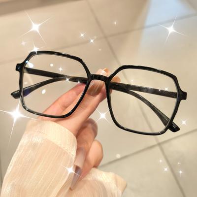 Square Blue Light Blocking Glasses  Fashion Square Fake Eyeglasses, Anti UV Ray Computer Gaming Glasses
