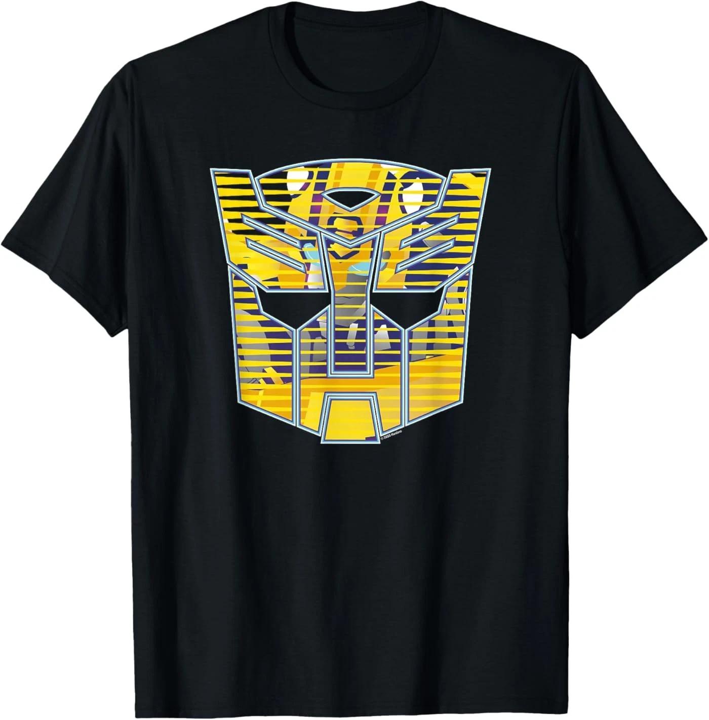 Transformers Bumblebee Big Face Retro Lines Logo Unisex T-Shirt S