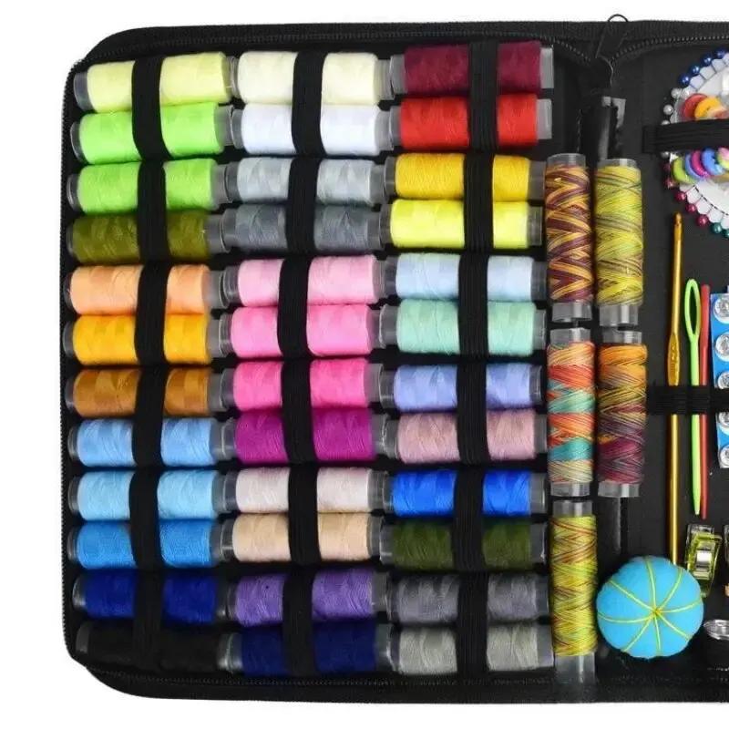 Sewing Kit Complete Handcraft Needle Thread Box Beginners Professionals Fixes DIY Knitting Set Sewing Accessorie Embroidery Tool