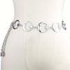 Stylish Women's Punk Moon & Sun Waist Chain Belt - Elegant Boho Alloy Body Jewelry with Crescent Moon & Star Charms, Perfect for Parties, Vacations &