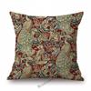 Klassisches britisches Design, William Morris, Walter-Kranich, Tiermuster, Hase, Pfau, Fuchs, Kaninchen, Waldblau, Sofa-Kissenbezug