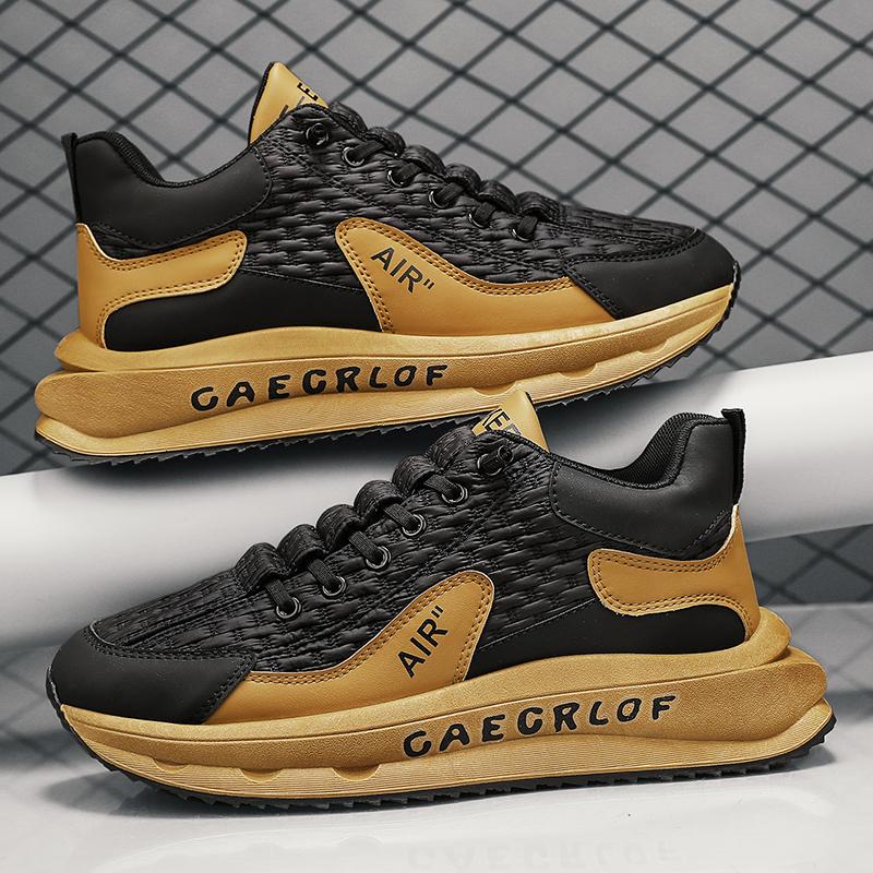 

Мужские кроссовки высокого качества, дышащая спортивная спортивная обувь, удобные мягкие повседневные кроссовки с высоким берцем Tenis Masculino 39 чёрный