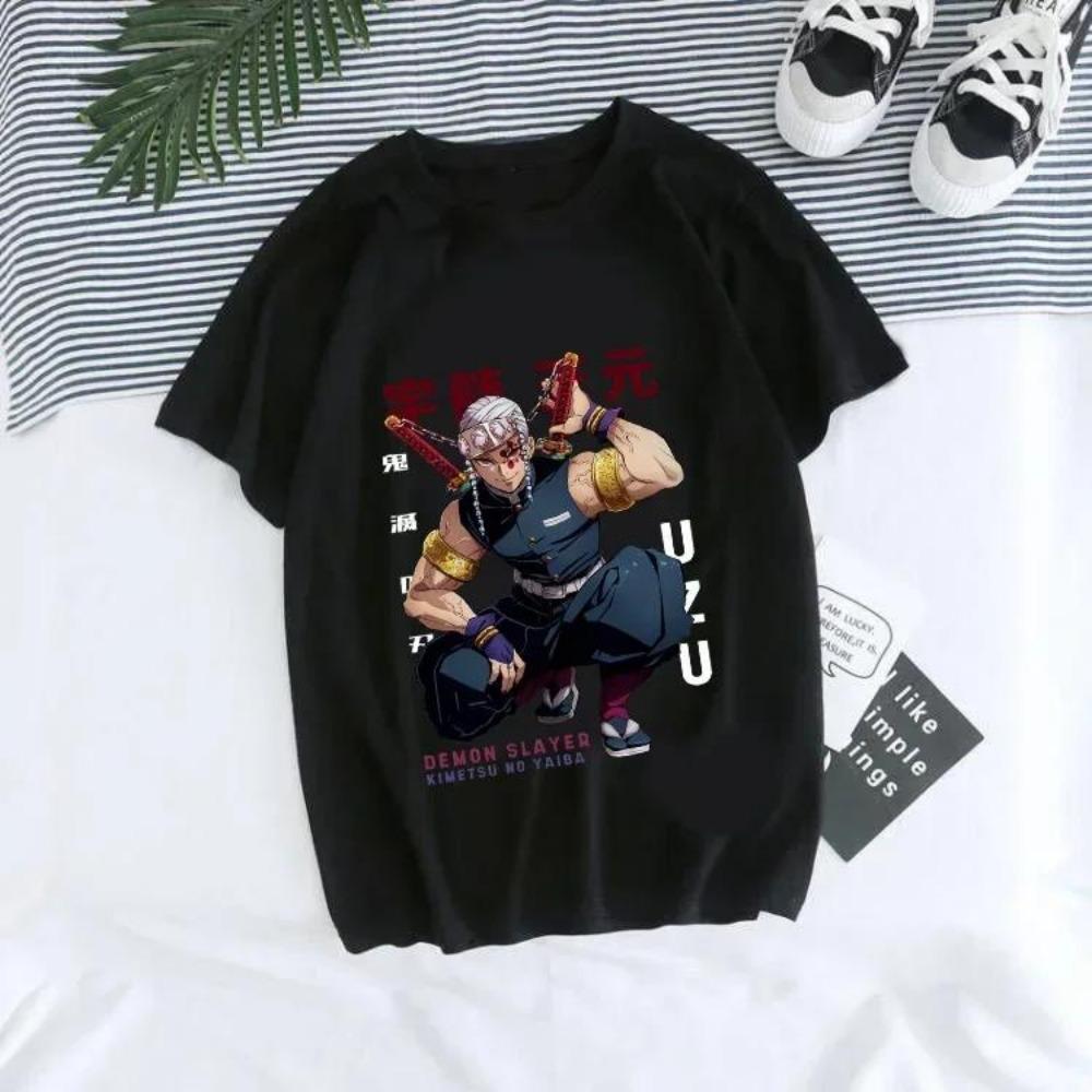 Japanese Anime Demon Slayer T Shirt for Men Kimetsu No Yaiba Nezuko T-shirt Female Tanjirou Kamado Graphic