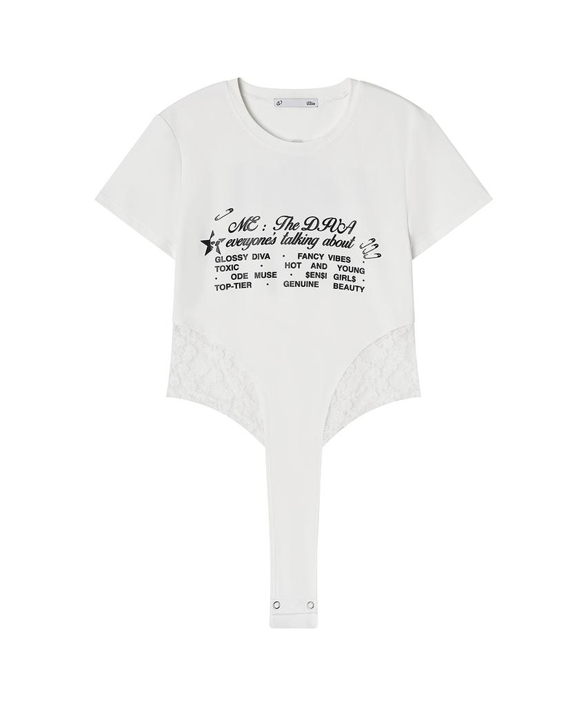 ILLIO White Diva Lace Bodysuit