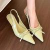 High Heels Sandals Single Shoes Fashion Shoes Warren Bag Head Sandals 2025 New Empty Single Shoes Butterfly