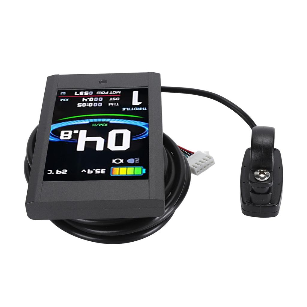 Bike Display Panel Waterproof Colorful Portable 5 Pins 24V 36V 48V LCD12 Display with SM Connector for DIY Modification