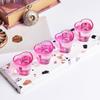 6pcs Creative Heart-shaped Mini Cocktail Glasses With Cute Personalized Designs Rainbow-colored Spirits Couple Glasses Valentine