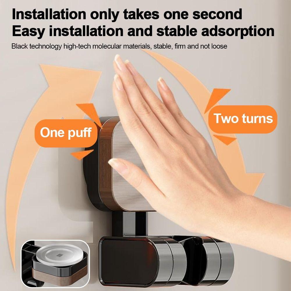 Useful Adjustable Shower Head Holder Suction Cup Wall Mounted Showerhead Bracket Sprayer Fixed Base Bathroom Accessories