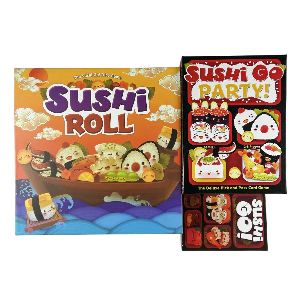 Gioco di Carte Sushi Go - Sushi Go Party! Il Gioco di Carte Pick&Pass, Carte Divertimento per la Famiglia, Perfetto per Feste e Mazzo di Carte da Tavo