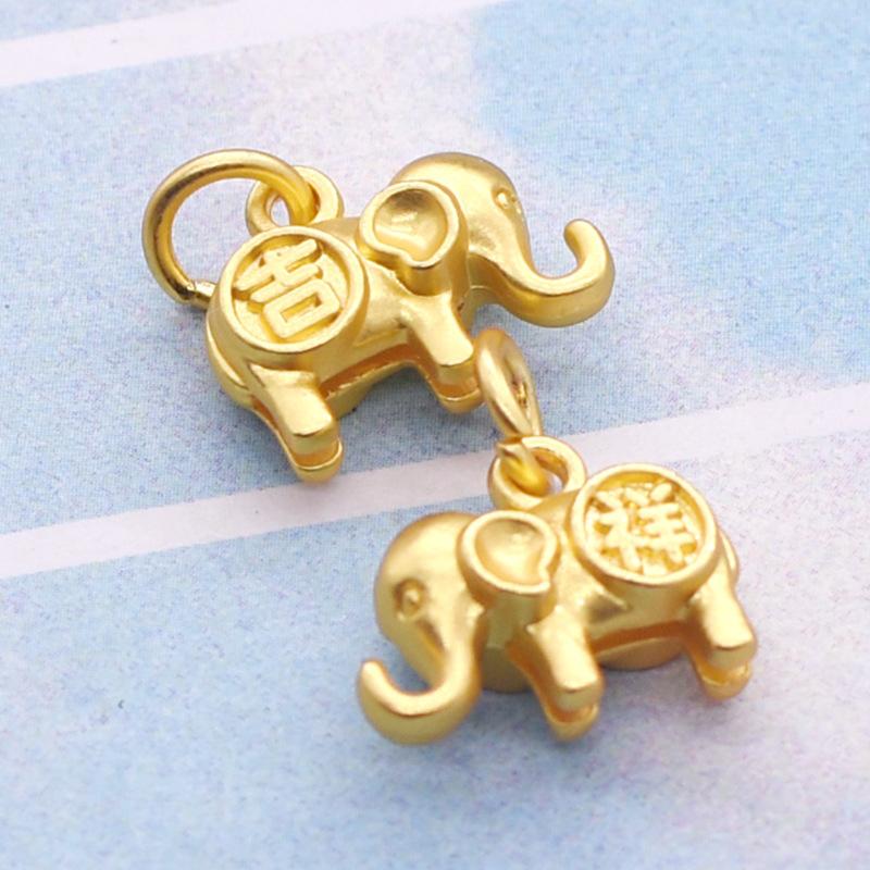 Elephant Metal Pendant Fashion Diy Earrings Bracelet Necklaces Pendants Accessories