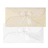 Thick Embossed Greeting Card Envelope with Bowknot Ribbon for Event Invitations
