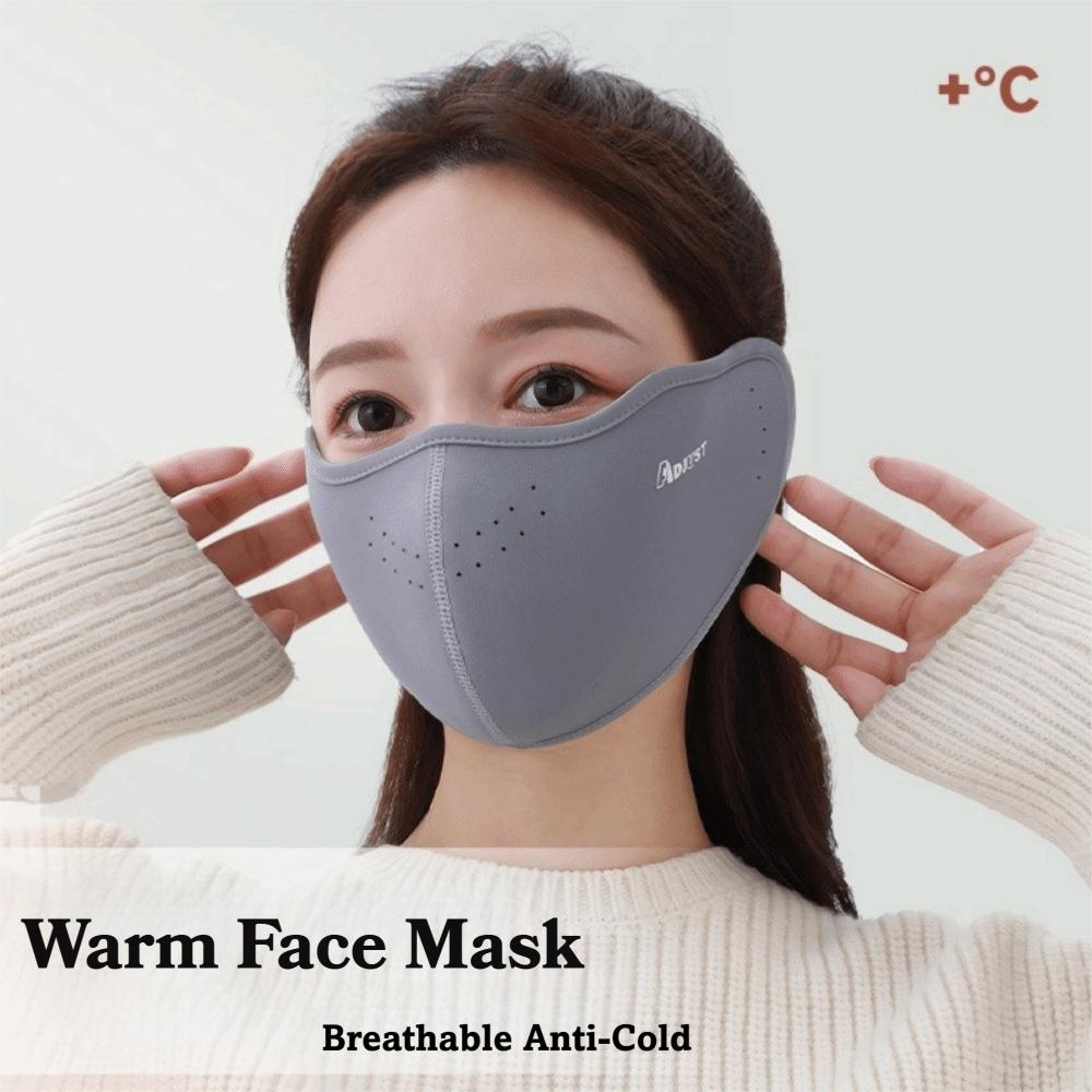 Breathable Full Face Mask Adjustable Cycling Mask Unisex Warm Mask  Ear Protection