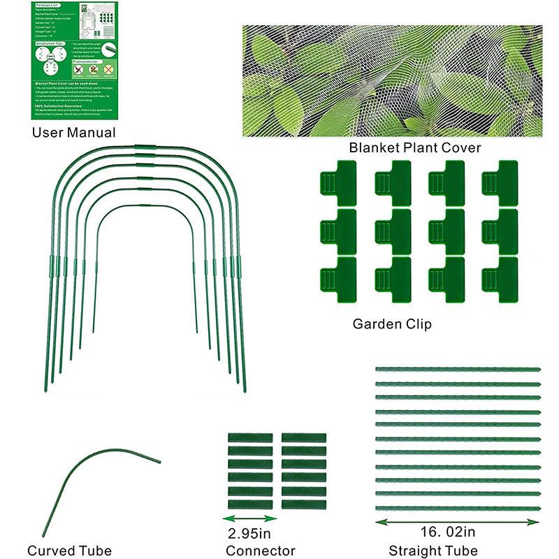 Horticultural Arch Tunnel Greenhouse Frame for Garden Plants and Vegetables