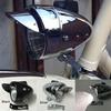 Metal Chrome Vintage Bike Bicycle Retro LED Headlight Front Fog Light Head Lamp